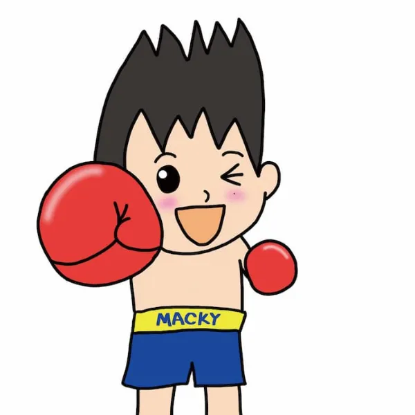 ジムキャラクターのまっきー